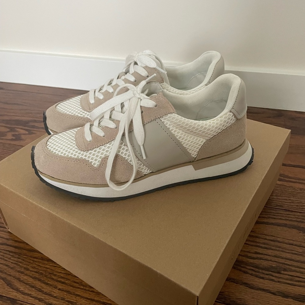 Stylish Women's Beige Sneakers